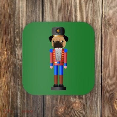 Pug Nutcracker Pets Soldier Dogs Lover Gift Coaster