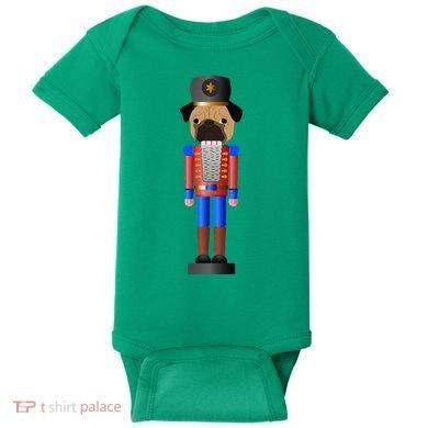 Pug Nutcracker Pets Soldier Dogs Lover Gift Baby Bodysuit