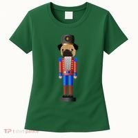 Pug Nutcracker Pets Soldier Dogs Lover Gift Women's T-Shirt thumb 0