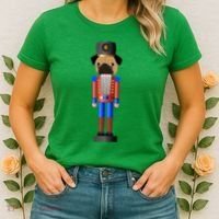 Pug Nutcracker Pets Soldier Dogs Lover Gift Women's T-Shirt thumb 2