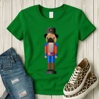Pug Nutcracker Pets Soldier Dogs Lover Gift Women's T-Shirt thumb 3