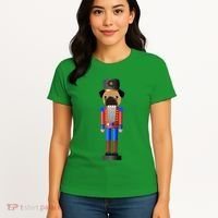 Pug Nutcracker Pets Soldier Dogs Lover Gift Women's T-Shirt thumb 4