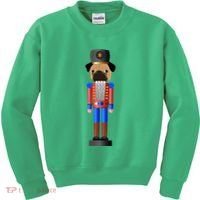 Pug Nutcracker Pets Soldier Dogs Lover Gift Kids Sweatshirt thumb 0