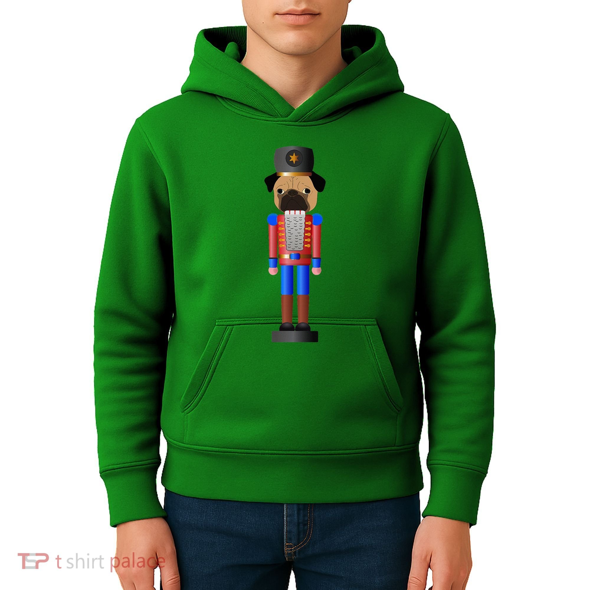 Pug Nutcracker Pets Soldier Dogs Lover Gift Kids Hoodie