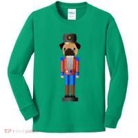 Pug Nutcracker Pets Soldier Dogs Lover Gift Kids Long Sleeve Shirt thumb 0