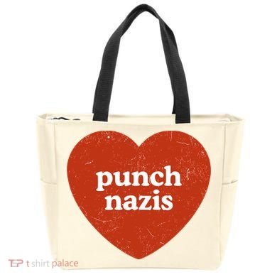 Punch Nazis Tote Bag