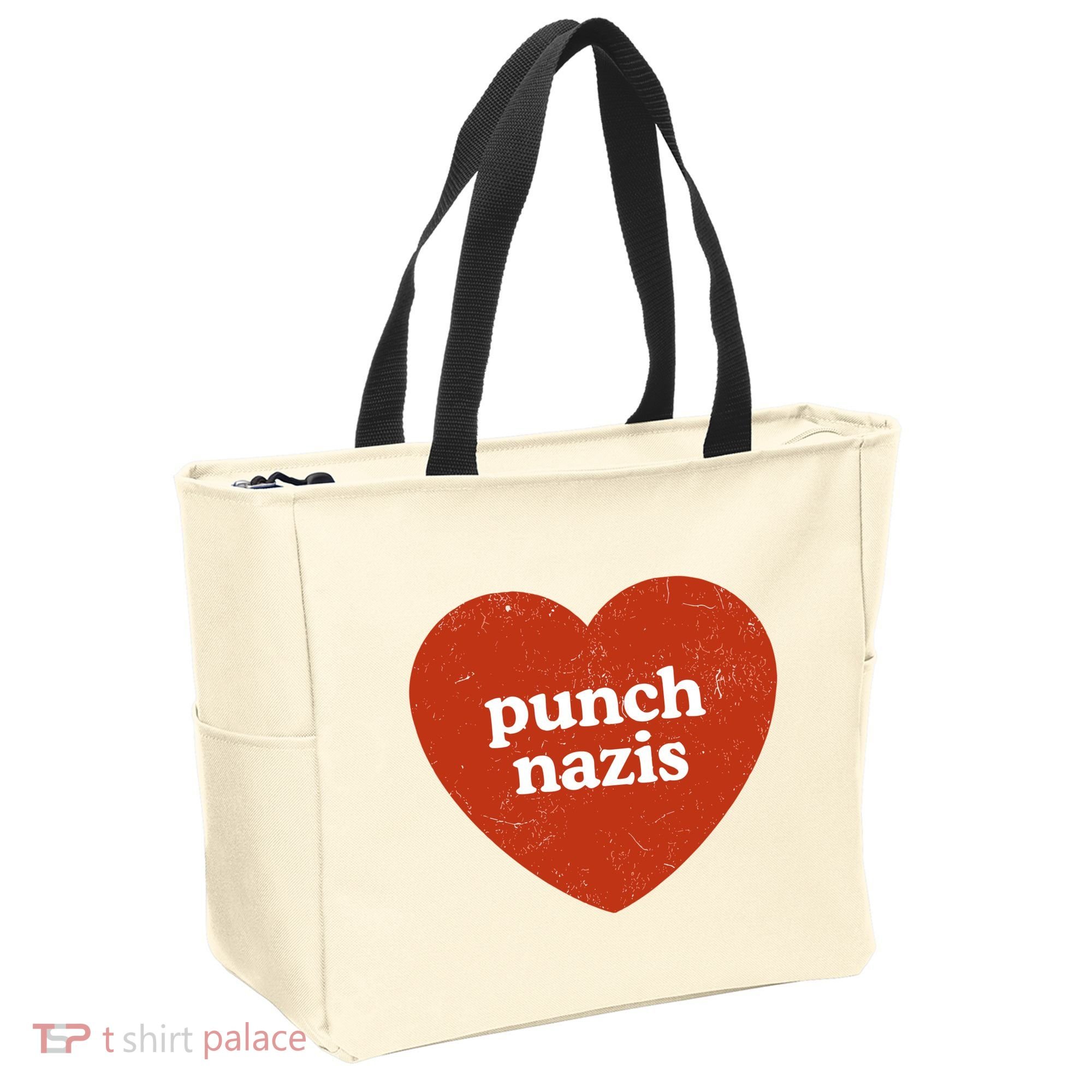 Punch Nazis Tote Bag