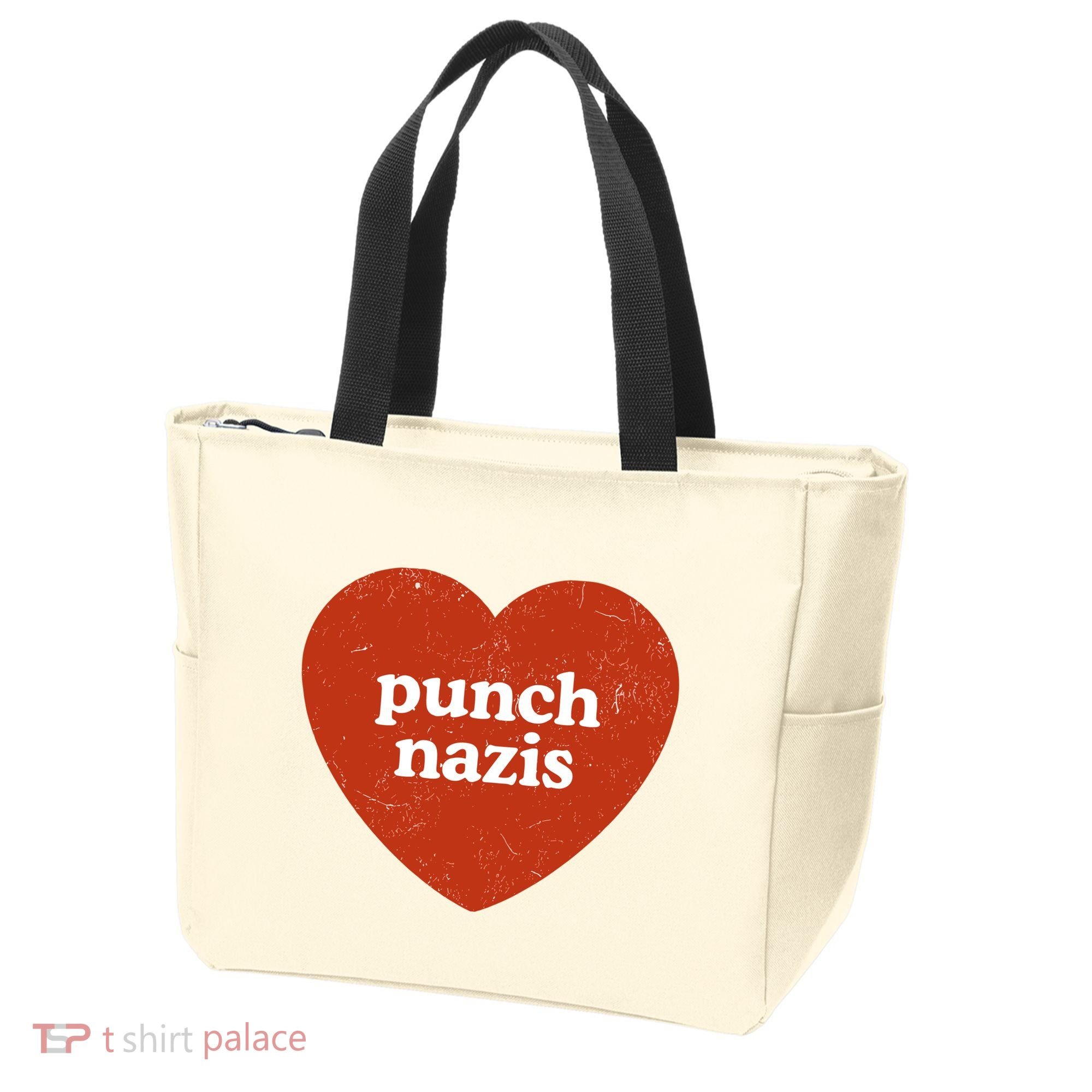 Punch Nazis Tote Bag