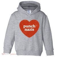 Punch Nazis Toddler Hoodie thumb 0