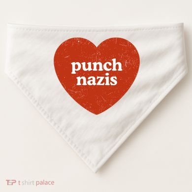 Punch Nazis USA-Made Doggie Bandana