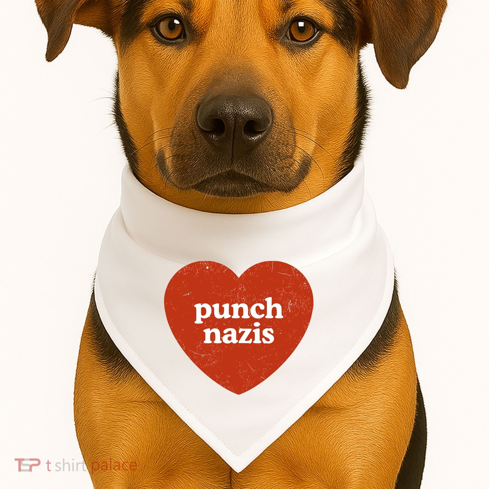 Punch Nazis USA-Made Doggie Bandana