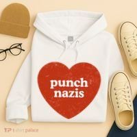 Punch Nazis Hoodie thumb 4