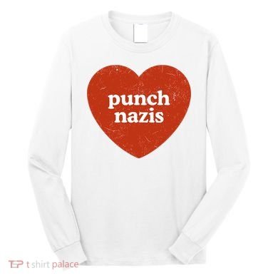 Punch Nazis Long Sleeve Shirt