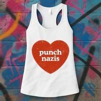 Punch Nazis Women's Tank Top thumb 3