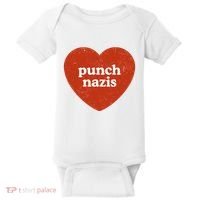 Punch Nazis Baby Bodysuit thumb 0