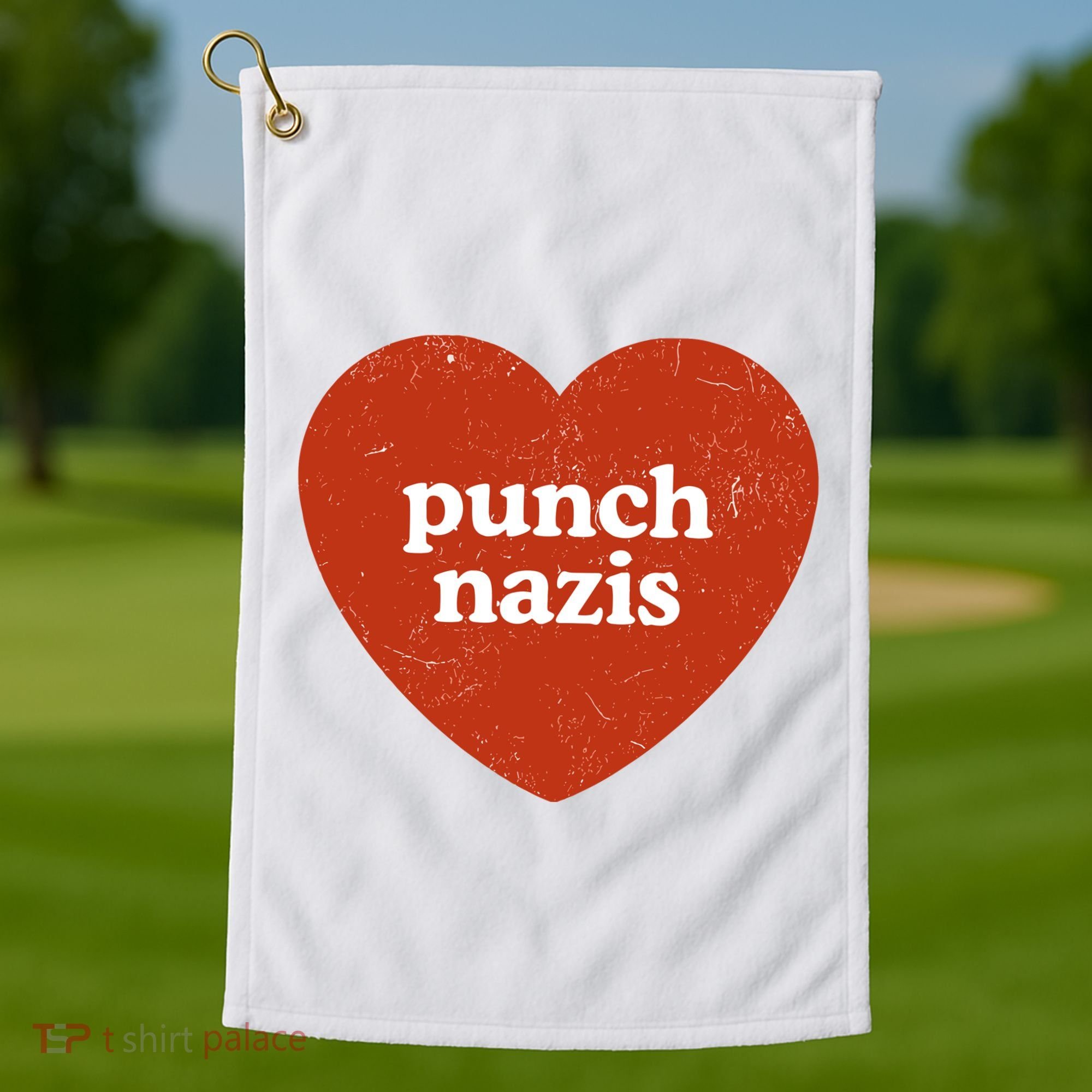 Punch Nazis Golf Towel
