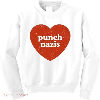 Punch Nazis Kids Sweatshirt