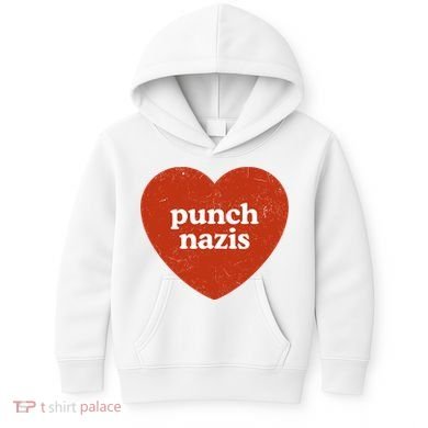 Punch Nazis Kids Hoodie