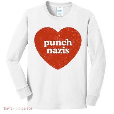 Punch Nazis Kids Long Sleeve Shirt