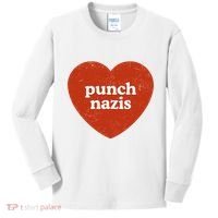 Punch Nazis Kids Long Sleeve Shirt thumb 0