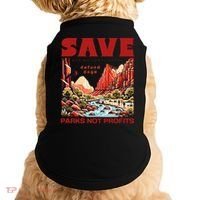 Protect National Parks Parks Over Profits Save Our Parks Doggie Tank thumb 0