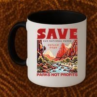 Protect National Parks Parks Over Profits Save Our Parks Coffee Mug thumb 2