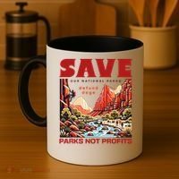 Protect National Parks Parks Over Profits Save Our Parks Coffee Mug thumb 4