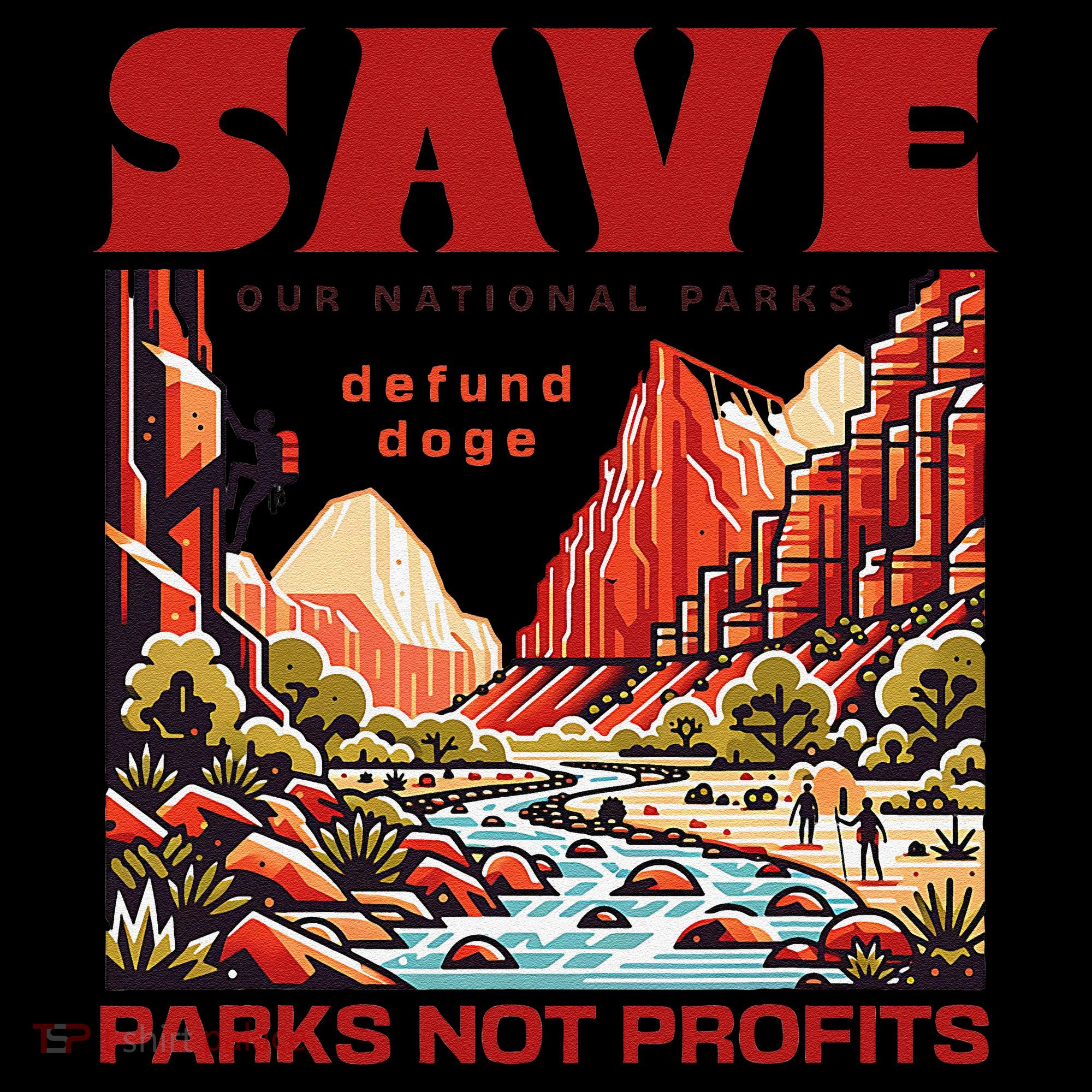 Protect National Parks Parks Over Profits Save Our Parks Coffee Mug
