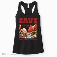 Protect National Parks Parks Over Profits Save Our Parks Women's Tank Top thumb 0