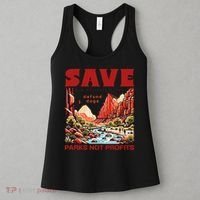 Protect National Parks Parks Over Profits Save Our Parks Women's Tank Top thumb 3