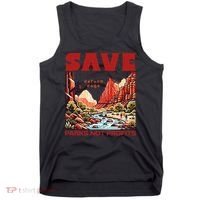 Protect National Parks Parks Over Profits Save Our Parks Tank Top thumb 0