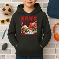 Protect National Parks Parks Over Profits Save Our Parks Kids Hoodie thumb 2