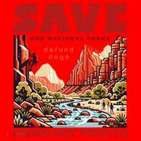 Protect National Parks Parks Over Profits Save Our Parks Santa Hat thumb 1