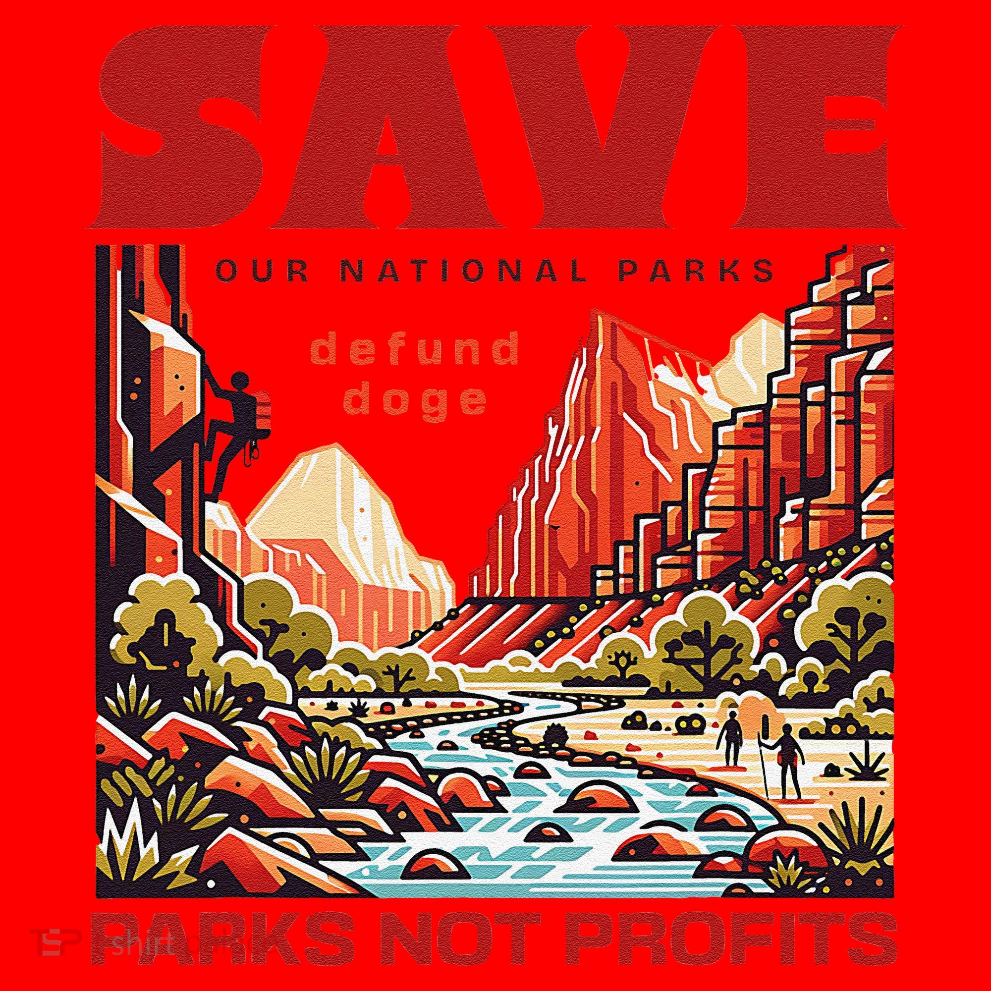 Protect National Parks Parks Over Profits Save Our Parks Santa Hat