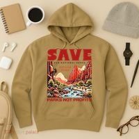 Protect National Parks Parks Over Profits Save Our Parks Hoodie thumb 3