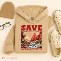 Protect National Parks Parks Over Profits Save Our Parks Hoodie thumb 4