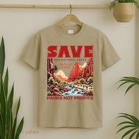 Protect National Parks Parks Over Profits Save Our Parks T-Shirt thumb 2