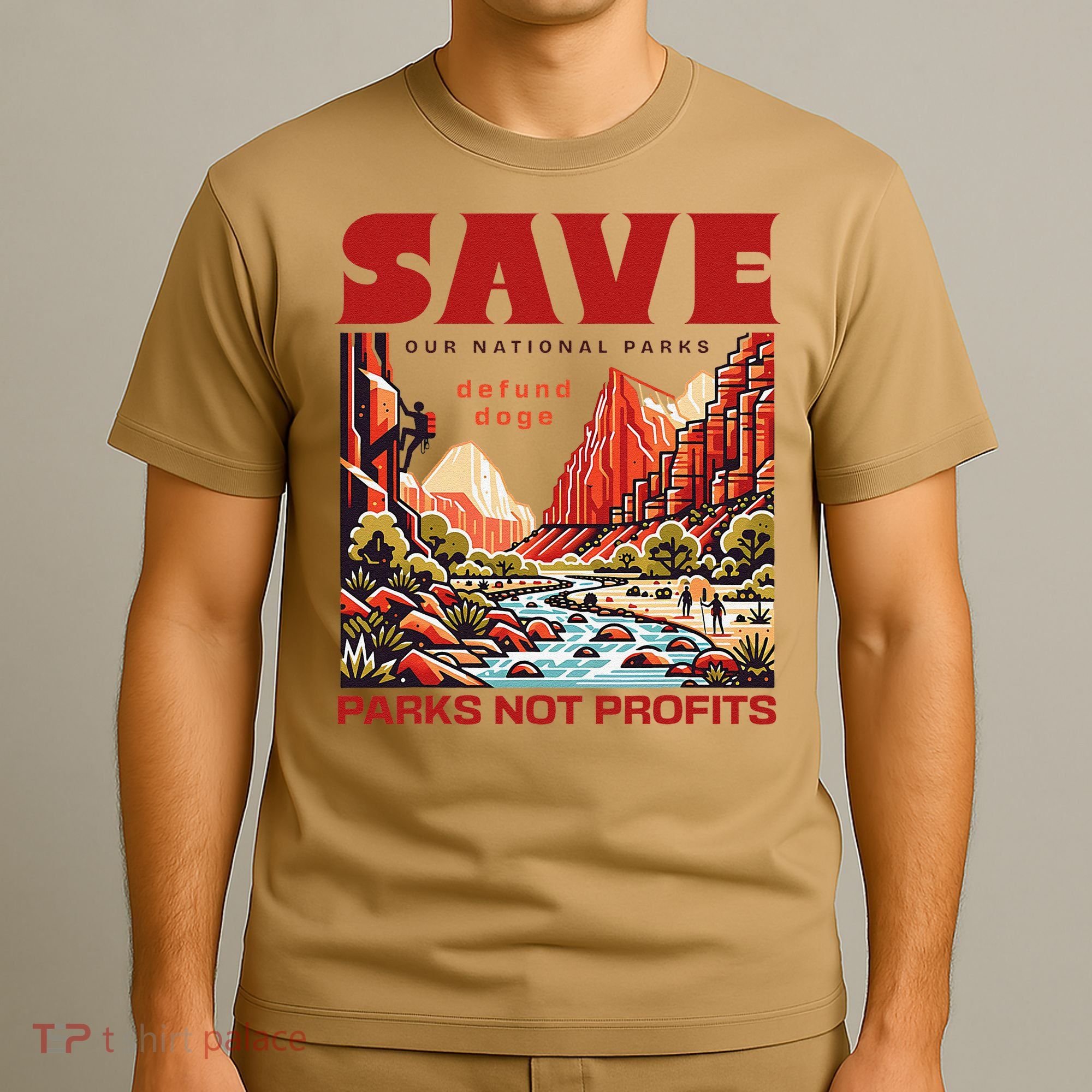 Protect National Parks Parks Over Profits Save Our Parks T-Shirt
