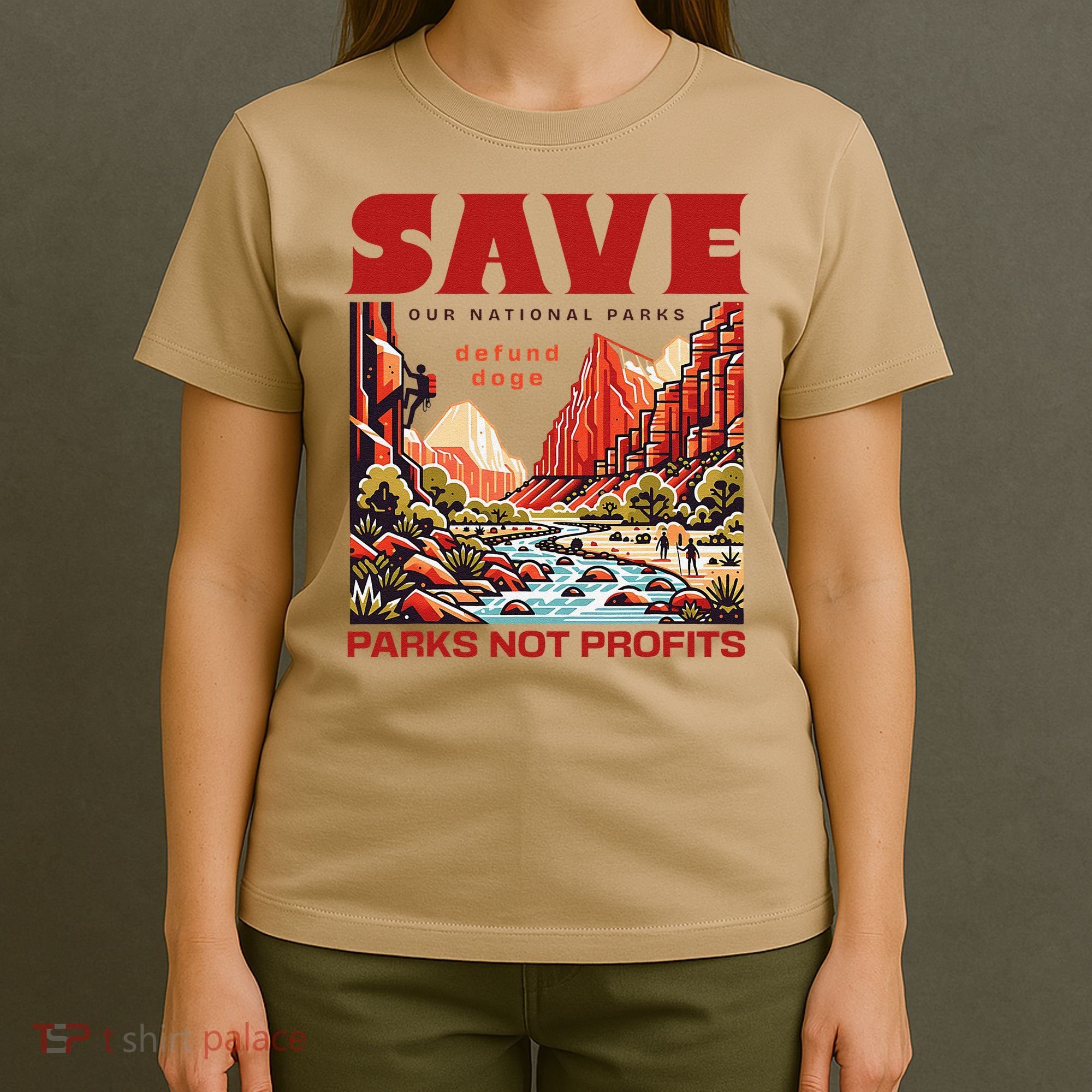 Protect National Parks Parks Over Profits Save Our Parks T-Shirt
