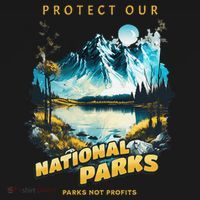 Protect National Parks Parks Over Profits Backpack thumb 2
