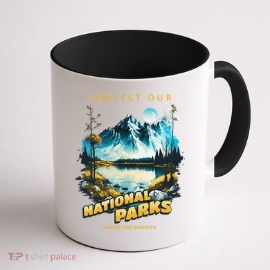 Protect National Parks Parks Over Profits Coffee Mug back