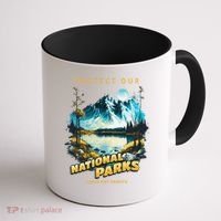 Protect National Parks Parks Over Profits Coffee Mug thumb 1