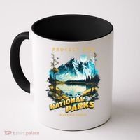 Protect National Parks Parks Over Profits Coffee Mug thumb 0