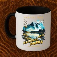 Protect National Parks Parks Over Profits Coffee Mug thumb 2
