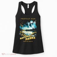 Protect National Parks Parks Over Profits Women's Tank Top thumb 0