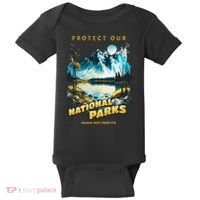 Protect National Parks Parks Over Profits Baby Bodysuit thumb 0
