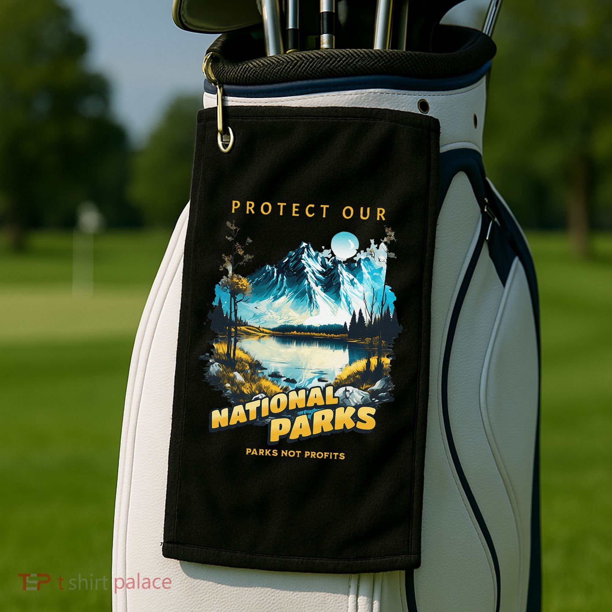 Protect National Parks Parks Over Profits Golf Towel