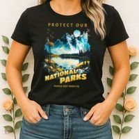 Protect National Parks Parks Over Profits Women's T-Shirt thumb 2