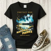 Protect National Parks Parks Over Profits Women's T-Shirt thumb 3