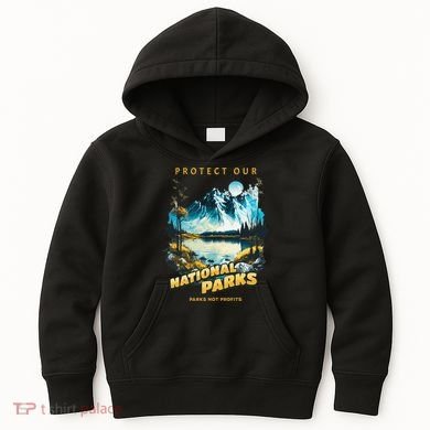 Protect National Parks Parks Over Profits Kids Hoodie